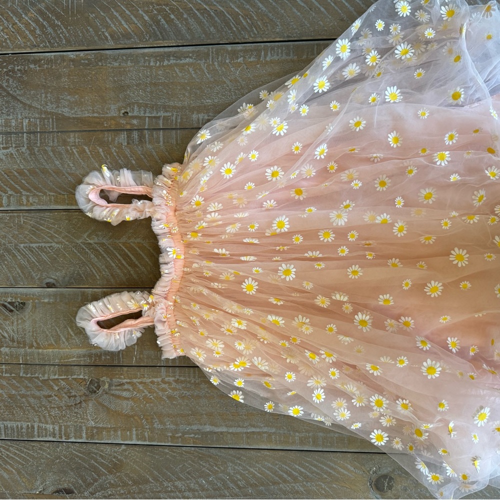 Lola + The Boys Pink Daisy Dress
